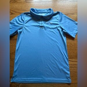 Columbia light Blue Performance Polo- boys large (14/16)- but runs small to me